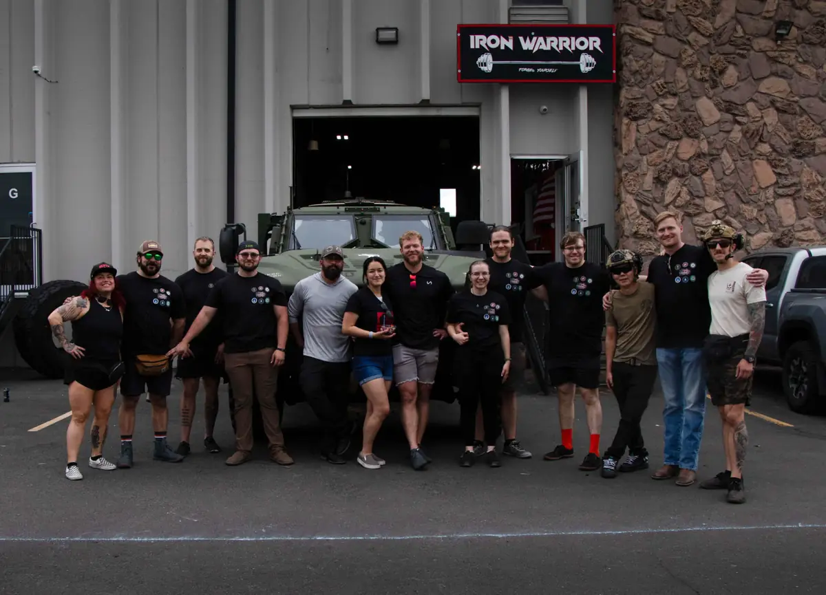 Iron Warrior Gym members outside the Englewood facility